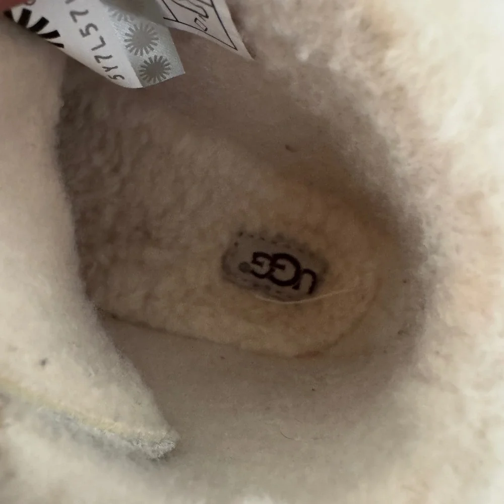 UGG Keelan Glitter Silver Metallic Toddler Boots 1018296T Size 7 Kids Booties
